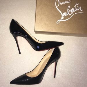 Christian Louboutin Decollete Black Patent Heels